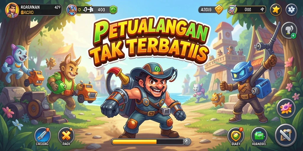 Tampilan gameplay seru dari 47F dengan aksi yang cepat.