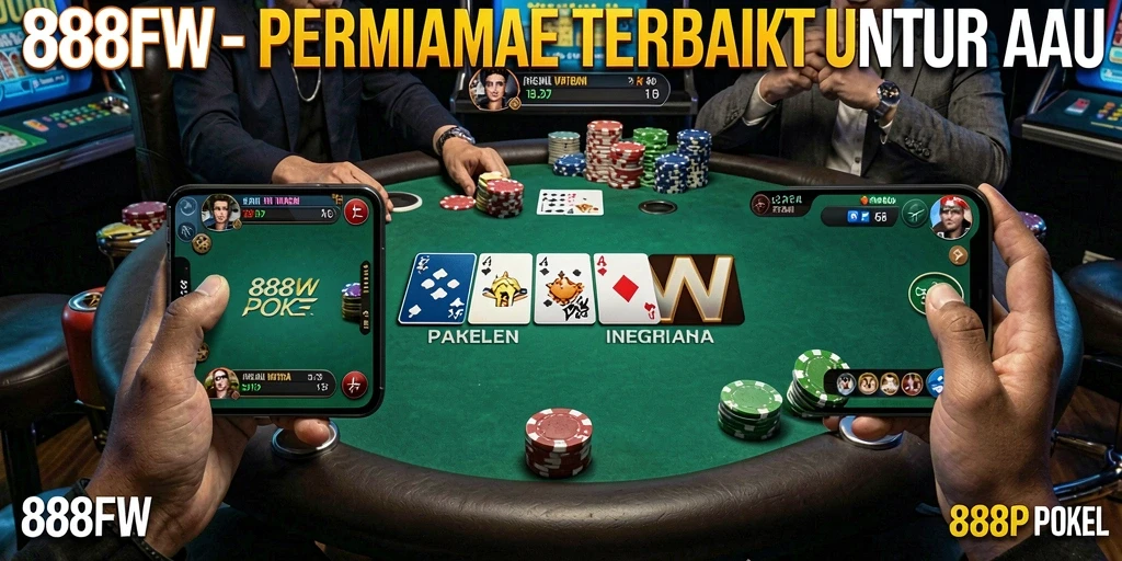 Screenshot gameplay 888FW yang menarik saat permainan poker berlangsung.