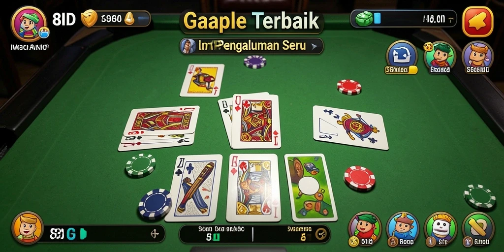 Tampilan gameplay Gaple yang menarik di 8ID.