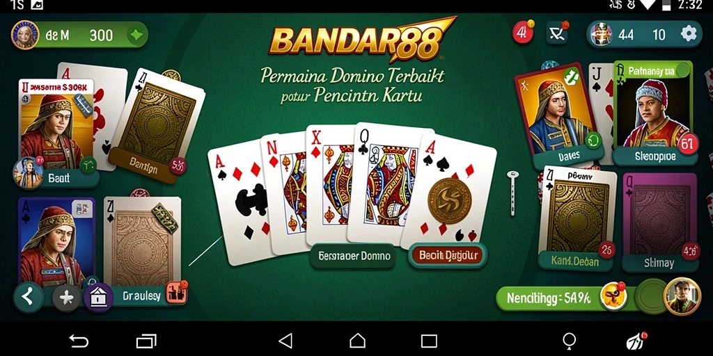 Screenshot BANDAR88 menampilkan gameplay Domino yang seru dan interaktif.