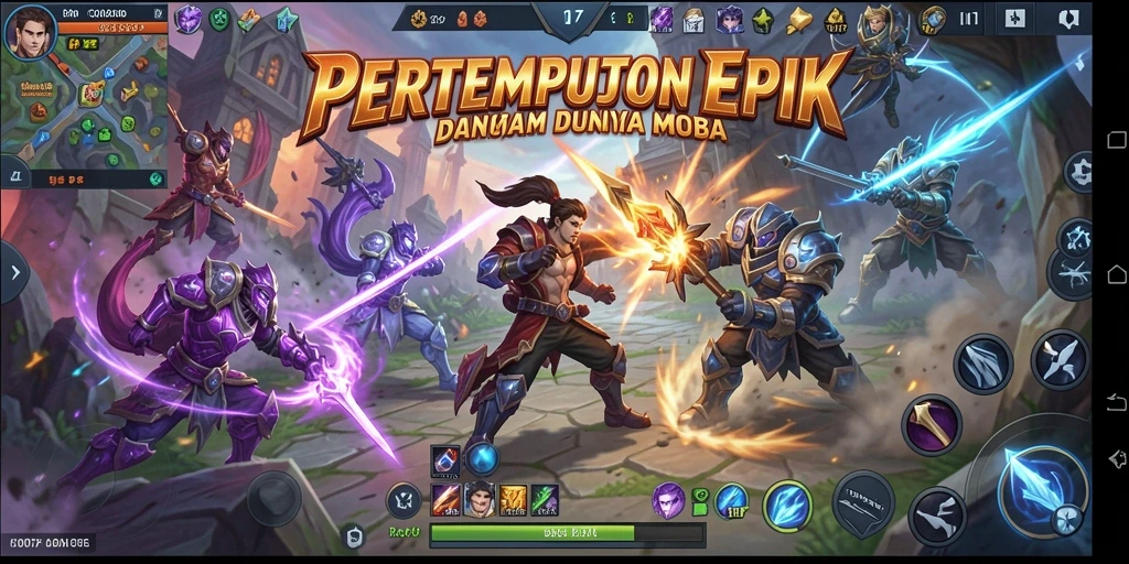 Gameplay seru dan strategis di C0077 saat pertarungan antar tim.