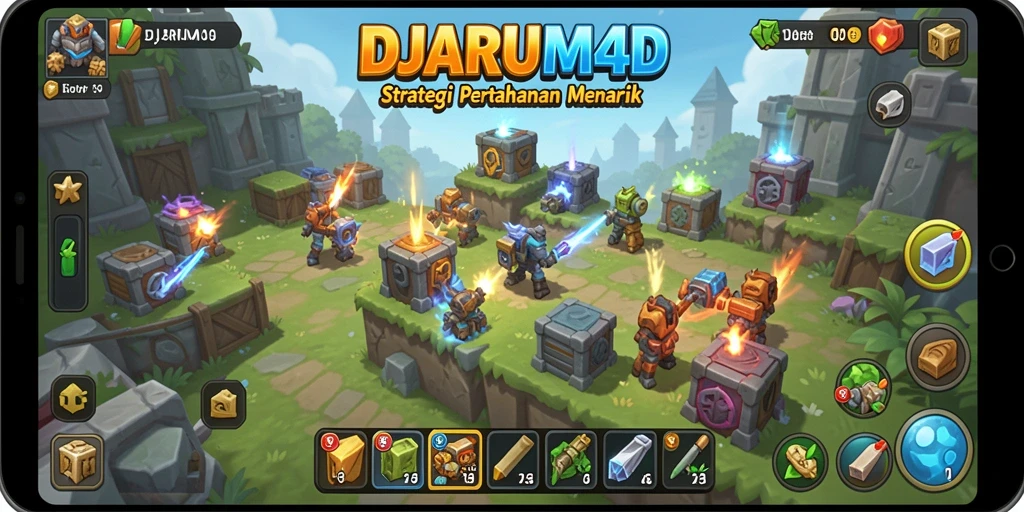 Tampilan screenshot utama DJARUM4D menampilkan aksi pertahanan menegangkan.