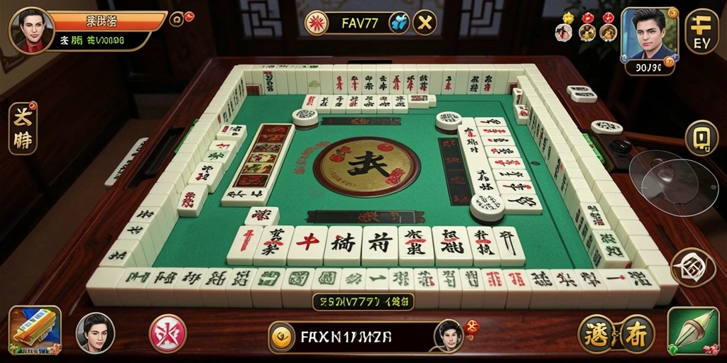 Tangkapan layar FAV77 menampilkan permainan Mahjong yang seru dan menantang.