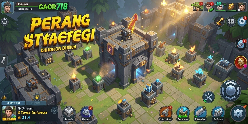 Gameplay seru Tower Defense di GACOR78, strategi dan aksi seru!