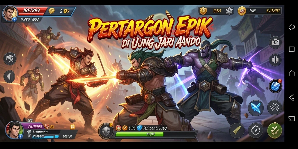Tangkapan layar menampilkan pertarungan epik dalam IBET899.