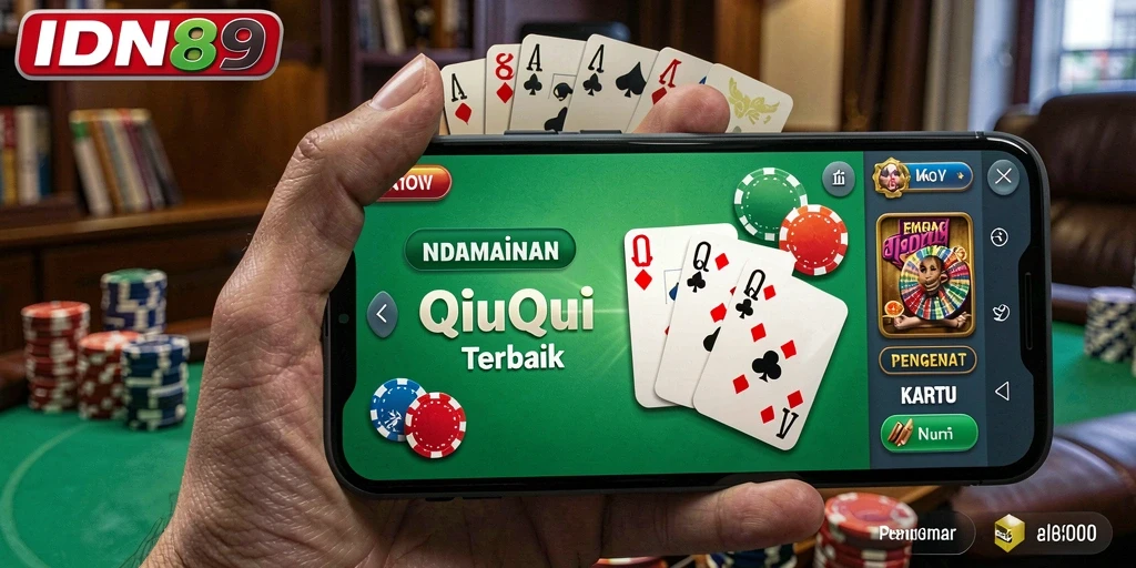 Tampilan gameplay QiuQiu yang menegangkan di IDN89.