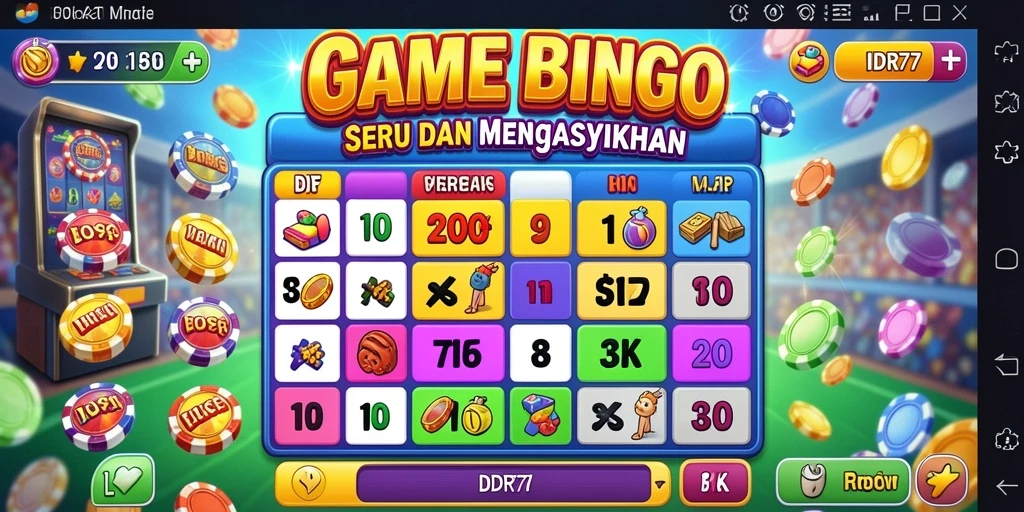 Tampilan gameplay Bingo yang seru dan menarik di IDR77.