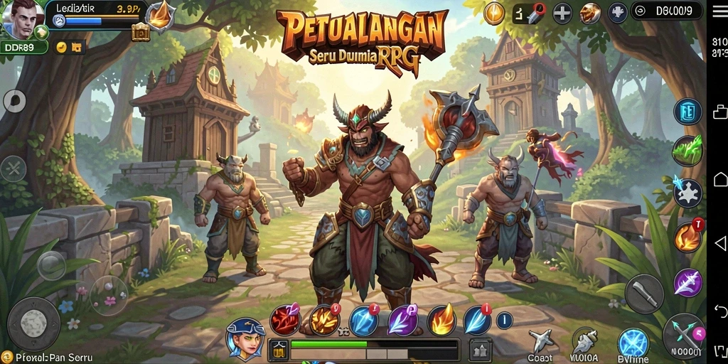 Gameplay RPG seru dengan grafik menawan dan petualangan mendebarkan.