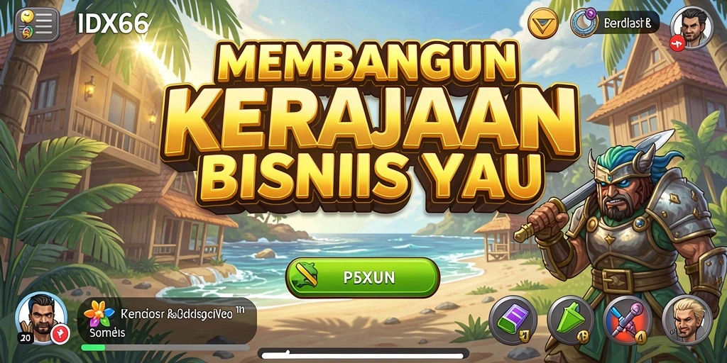 Screenshot gameplay yang menampilkan keseruan membangun bisnis di IDX66.