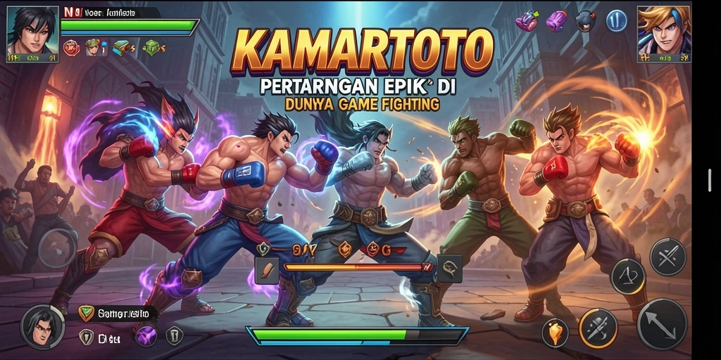 Tangkapan layar KAMARTOTO menunjukkan aksi pertarungan yang intens.