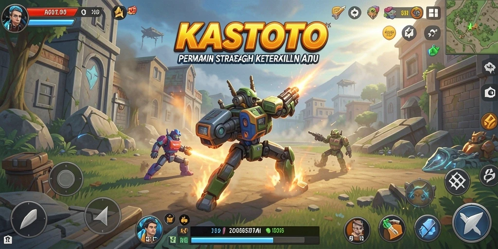 Tampilan gameplay KASTOTO yang menegangkan dan penuh strategi.