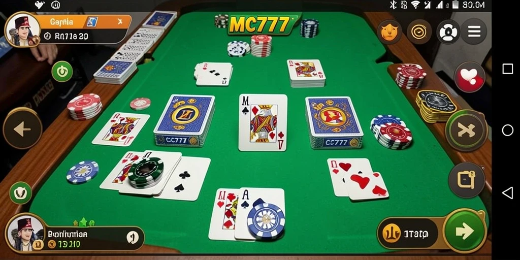 Tampilan gameplay seru saat bermain Gaple di MC777.
