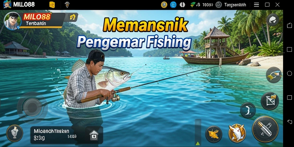 Tampilan gameplay menarik di <strong>MILO88</strong> dengan beragam jenis ikan.