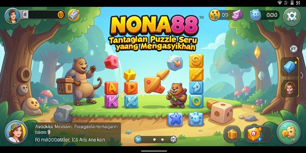 Tampilan gameplay NONA88 yang menantang dan seru.