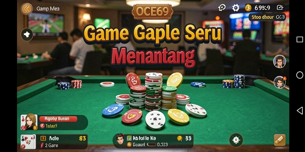 Tampilan menarik saat bermain Gaple di OCE69.
