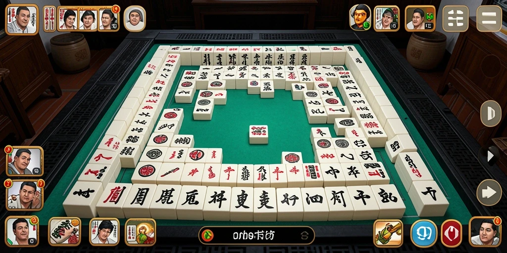 Gameplay menarik dalam ORMASTOTO yang menampilkan ubin Mahjong.