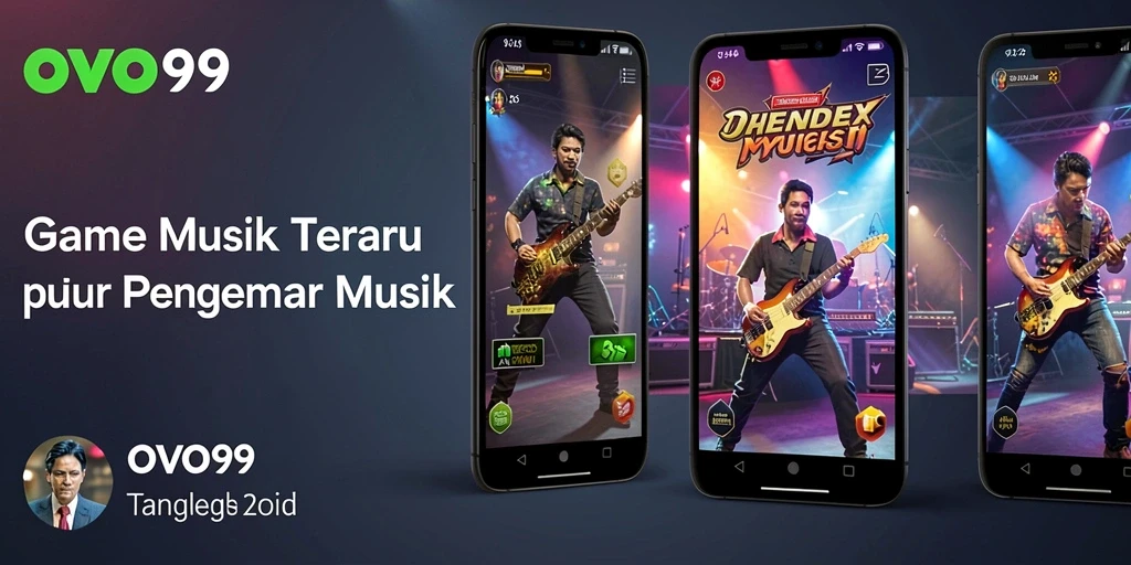 Screenshot gameplay OVO99 menampilkan keseruan bermain musik.