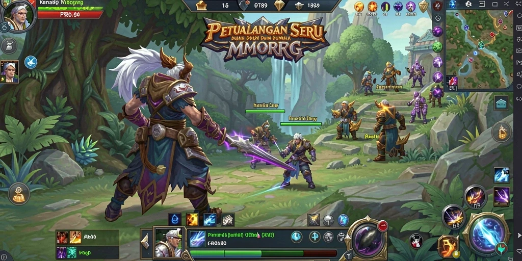 Menampilkan gameplay seru PT89 dalam dunia MMORPG yang penuh aksi.