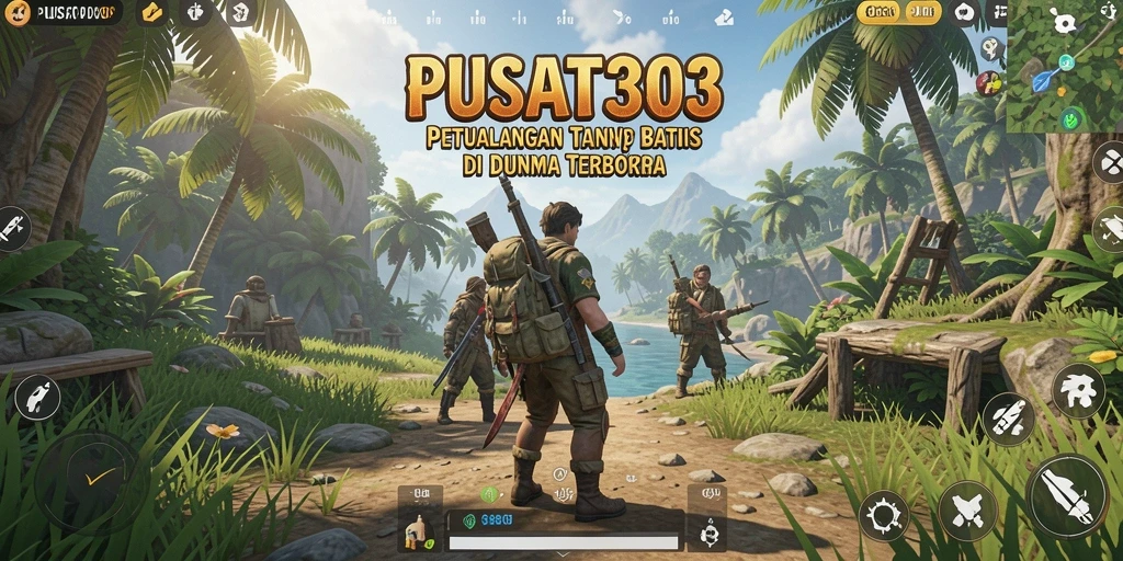 Screenshot menampilkan eksplorasi mendalam di dunia PUSAT303 yang indah.