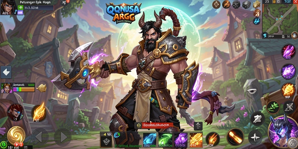 Tampilan gameplay intens dan penuh aksi di QQNUSA.