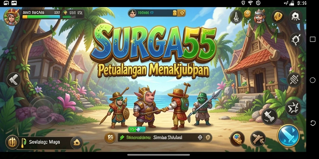 Tampilan gameplay SURGA55 yang menarik dan interaktif.