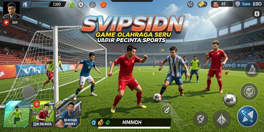 Menampilkan gameplay seru dalam SVIPSIDN dengan aksi olahraga yang menegangkan.