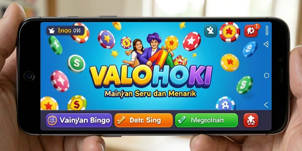 Screenshot gameplay VALOHOKI dengan suasana Bingo yang seru.