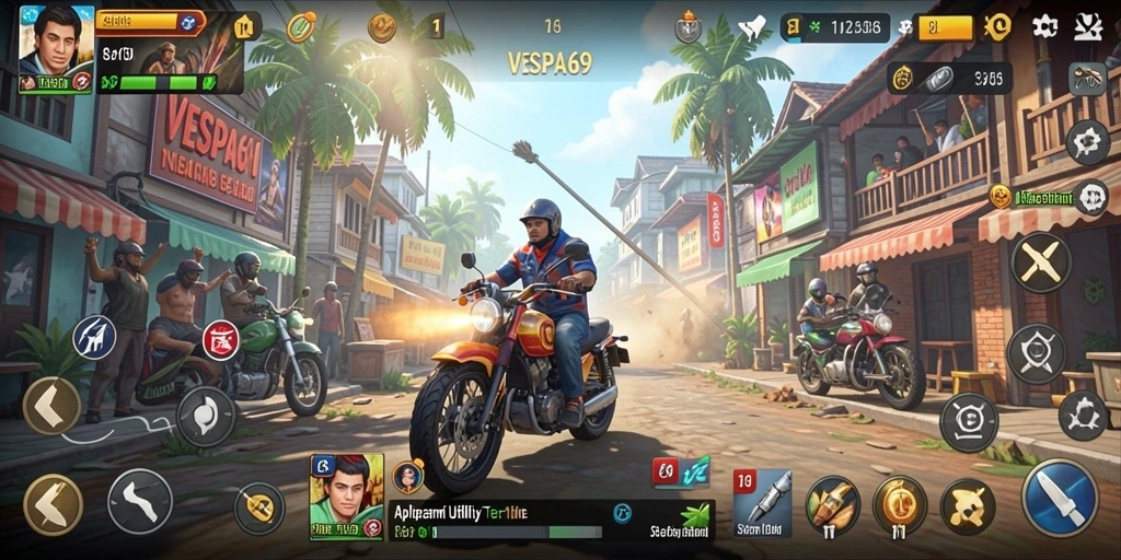 Tampilan antarmuka VESPA69 yang sederhana dan menarik.