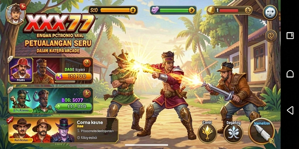Gameplay seru XXX777 dengan berbagai rintangan dan tantangan menarik.